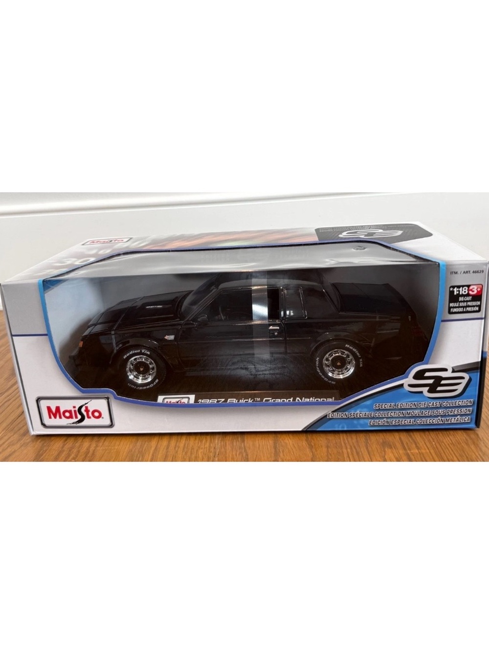 Maisto Special Edition 1987 Buick Grand National BLACK 1:18 Scale Diecast